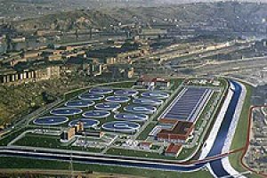Vista aérea de la depuradora El Bobar. Fuente: Junta de Andalucía