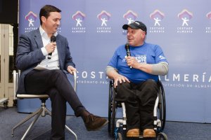 Miguel Nonay y Javier Aureliano García, durante la rueda de prensa de ayer.