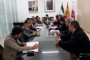 Imagen de la reunión mantenida en el día de ayer