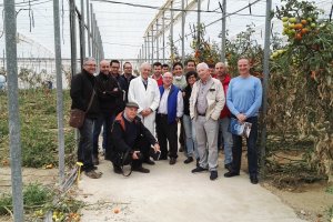 Investigadores y alumnos en la Finca Experimental de la Ual