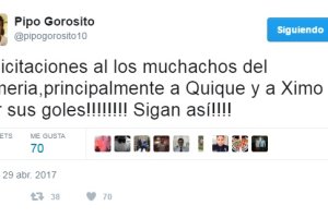 Tweet de Pipo Gorosito.
