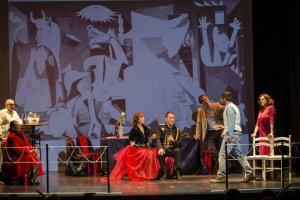 Representación de la obra Siete gritos en el mar el pasado miércoles en el Apolo.