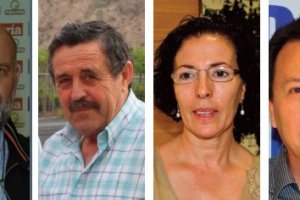 José Antonio Pérez (Cuatro Vegas), Diego Andújar (Sindicato de Riegos), Gracia Fernández y José A.Fernández (Feral).