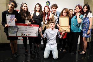 El equipo del IES Sabinar ha recogido su premio este fin de semana en Madrid.