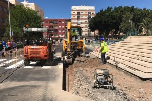 Arrancan las obras en las inmediaciones de la Bola Azul.