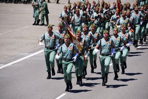 Desfile durante el acto del pasado sábado