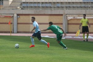 Álvaro Ocaña durante un partido de liga.