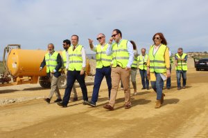 El director de Infraestructuras de la Junta de Andalucía ha visitado las obras de la carretera Vera-Garrucha.