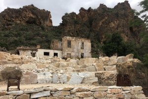 Recreación de una cantera que se usará durante la teatralización del pleito.