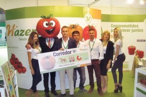 La firma de semillas Hazera presentó en la feria su nuevo tomate tipo "beef"