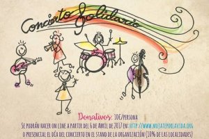 Detalle del cartel de la actividad solidaria.