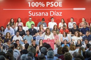 Susana Díaz, durante su discurso.