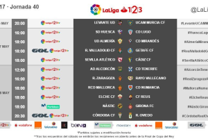 El Almería-Mirandés será en sábado.