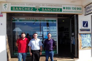 Pedro José Venzal con Diego Sánchez y Sergio Domínguez.