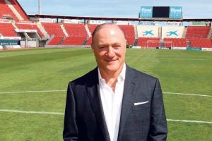 Andy Kohlberg en el estadio de Son Moix.