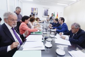 Imagen de la reunión celebrada hoy.