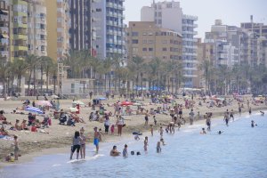 Imagen de la playa de la capital almeriense