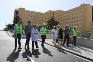 Inauguración del vial de salida del complejo hospitalario de Torrecárdenas.
