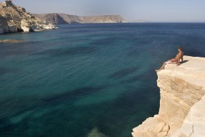 Acantilados de Rodalquilar, en Cabo de Gata.