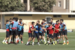 Entrenamiento de este viernes en La Vega.