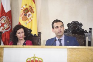 El alcalde, ayer en el Pleno.