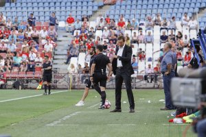 Ramis mirando el crono.