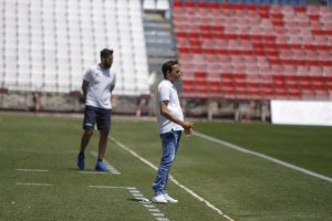 Fran Fernández en la banda.