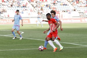 Kalu en el Almería-Mirandés.