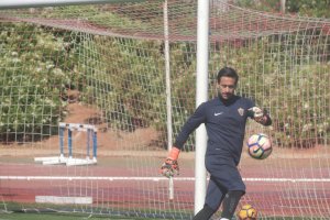 Casto en un entrenamiento en el campo Anexo.