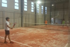 La pista de pádel.