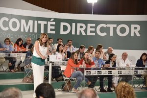 Díaz, en el Comité Director del PSOE-A.