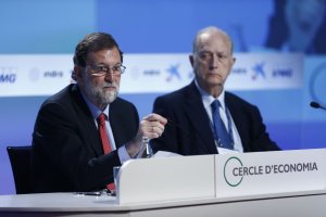 Rajoy, en Sitges el pasado sábado.