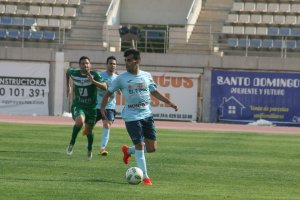 Dani Cara en un partido con el CD El Ejido.