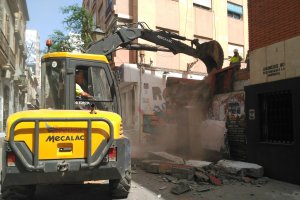 Demolición del edificio de Trajano y Dalia