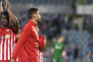 Kaly Puertas, al final del partido en Getafe.