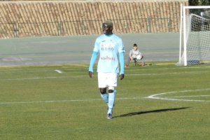 Neto en un partido con el CD El Ejido.