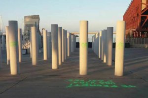 Fotografía de las pintadas hecha por Izquierda Unida.