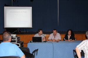 Reunión con los empresarios del municipio.