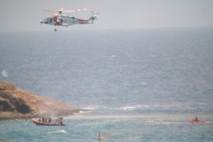 Rescate de la patera en Carboneras.