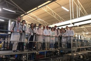 La comitiva que se ha desplazado hasta a Almería para visitar la prestigiosa comercializadora hortofrutícola.
