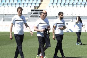 Ramis y su cuerpo técnico.