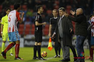 Luis César en el partido frente al Almería.