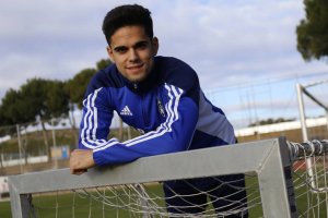 Fran en un entrenamiento con el Zaragoza.
