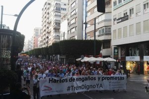 Movilización de los almerienses en el Paseo de Almería