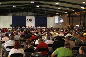 Imagen de archivo de una asamblea anual de socios de la Cooperativa Agrícola San Isidro (CASI) en La Cañada.