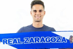 Fran con la bufanda del Real Zaragoza.