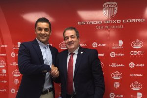 Francisco con el presidente Sagués.