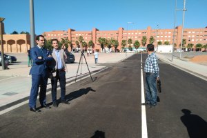 Visita a la apertura del vial de Adolfo Suárez
