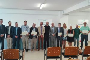 Los premiados con el jurado