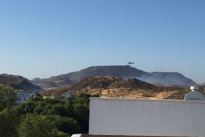 Foto de Arnold Valenzuela de la zona afectada por el fuego.